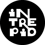 Intrepid Theatre 22 logo micro coin black